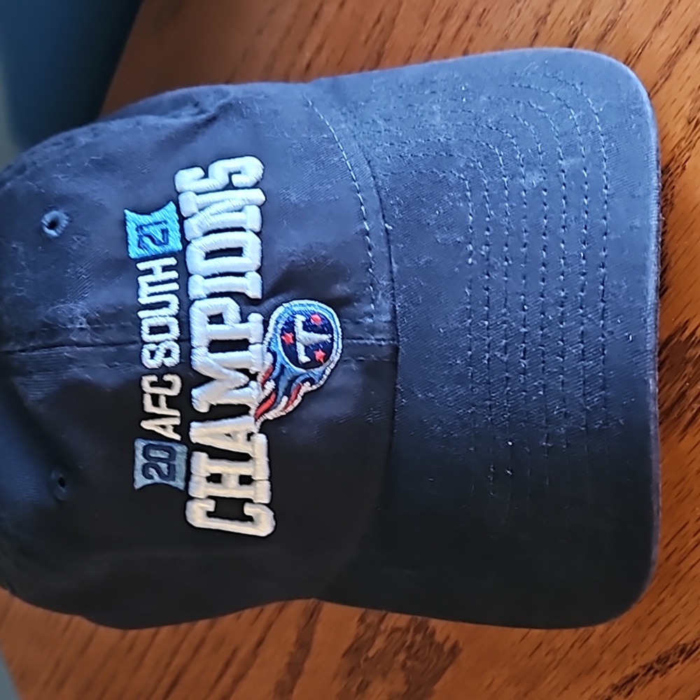 💕New Era Tennessee Titans 2021 AFC Champion Ball Hat - Picture 2 of 8